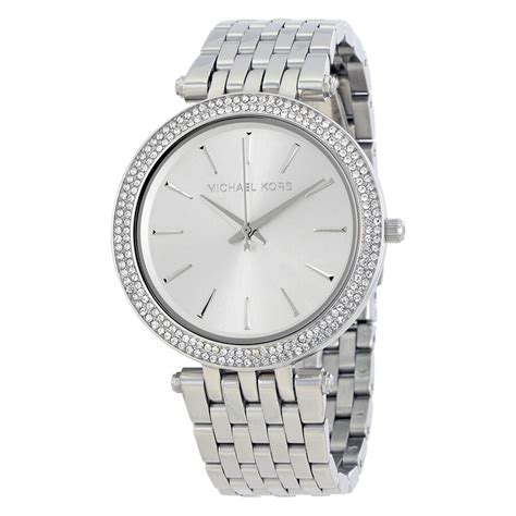 cheap silver michael kors watch|michael kors access watch silver.